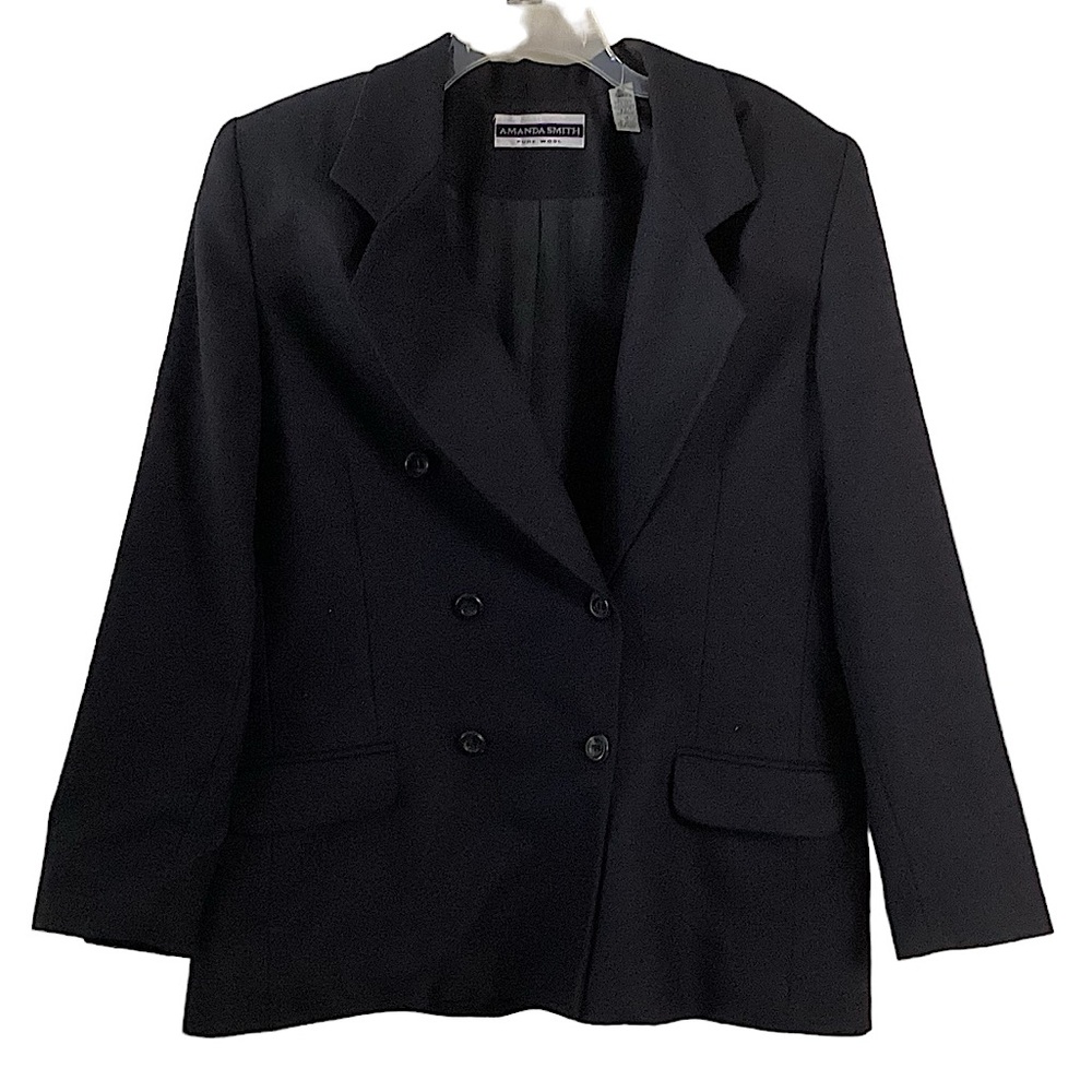 Amanda Smith Pure Wool Double Breasted Blazer 14